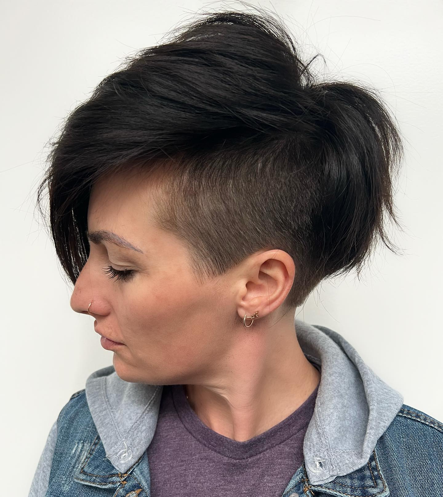 Disconnected Side Undercut Brunette