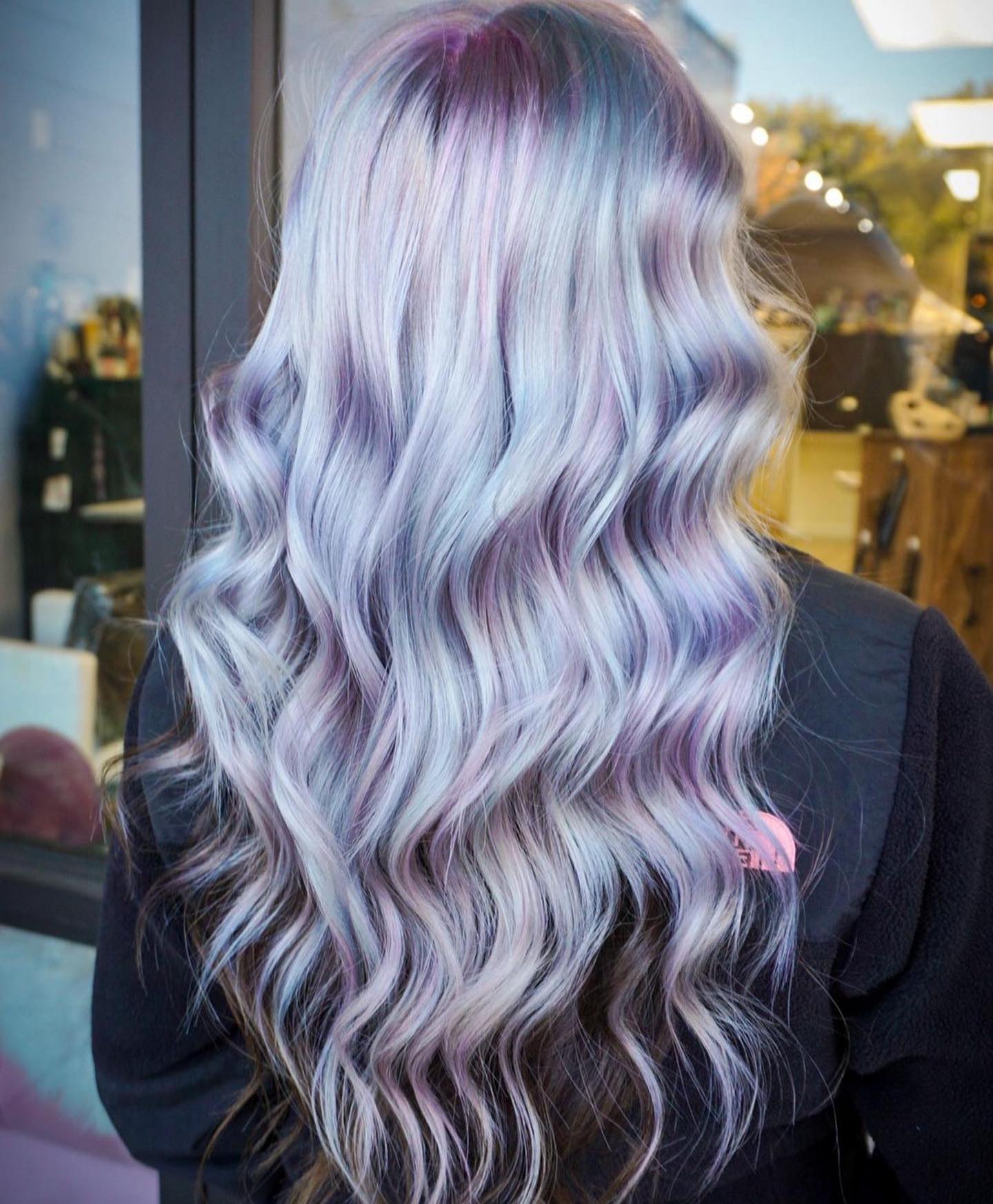 Lavender Hair with Blue Hues