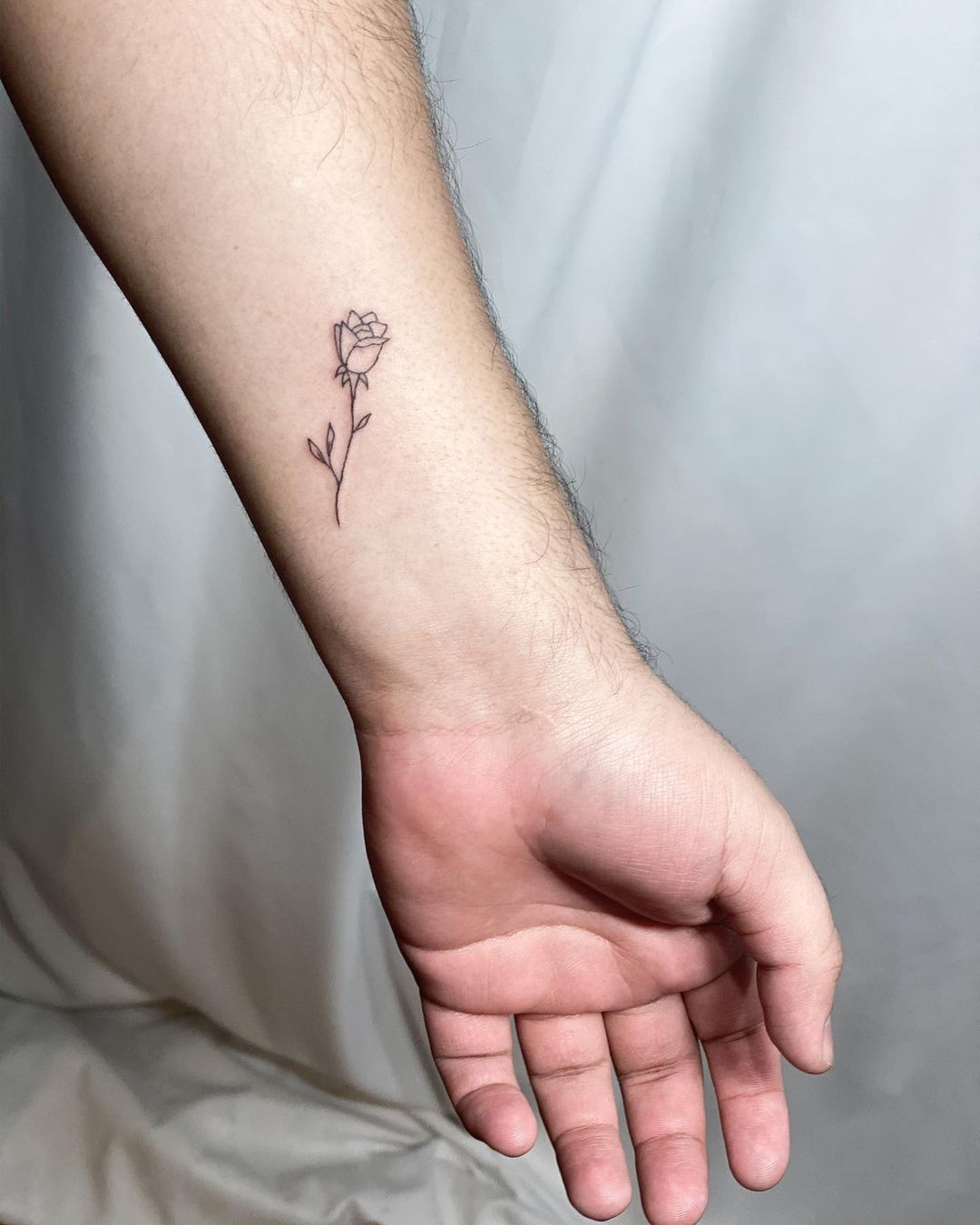 Tiny Rose Tattoo