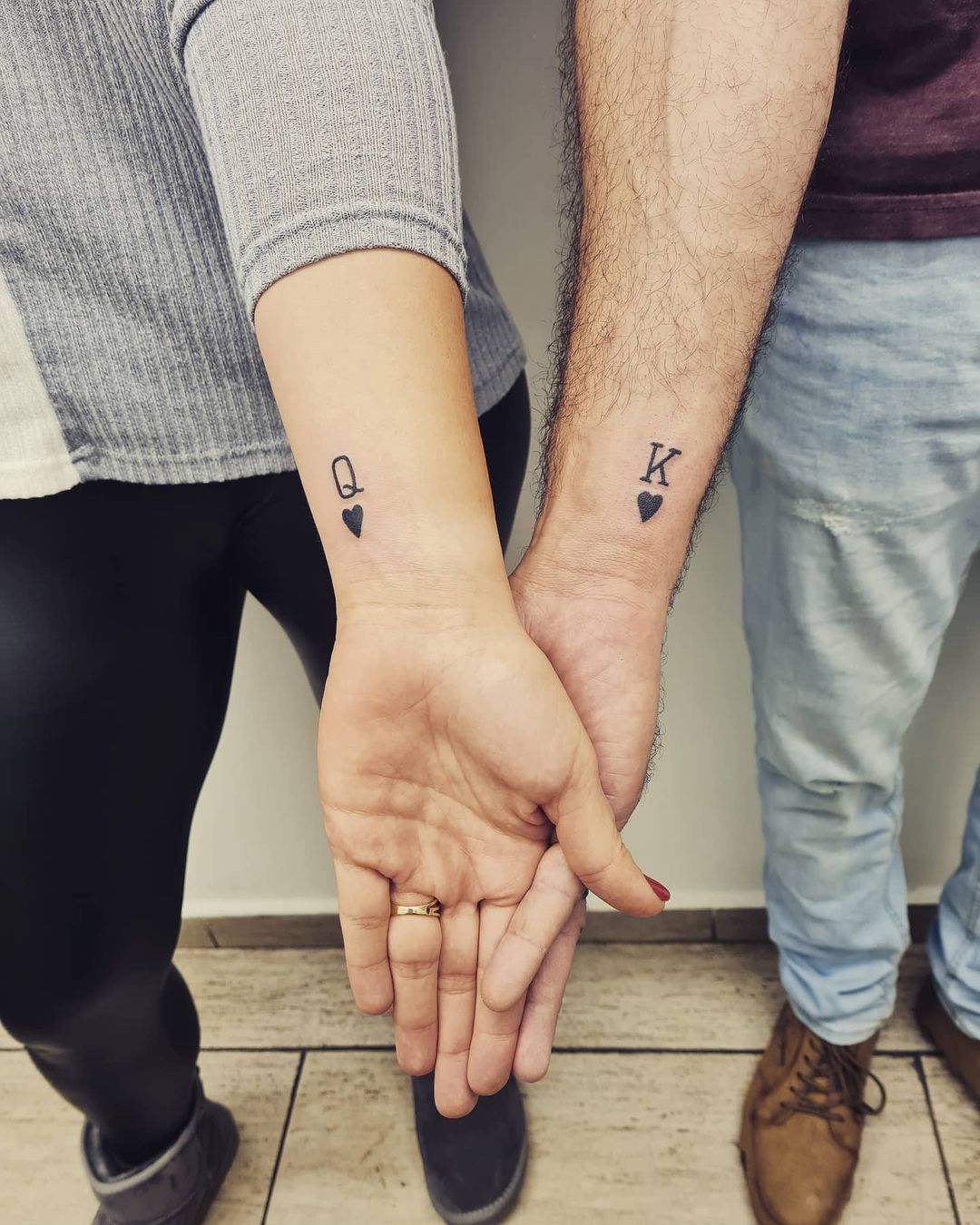 Couples King And Queen Tattoo Art For Royalty Love
