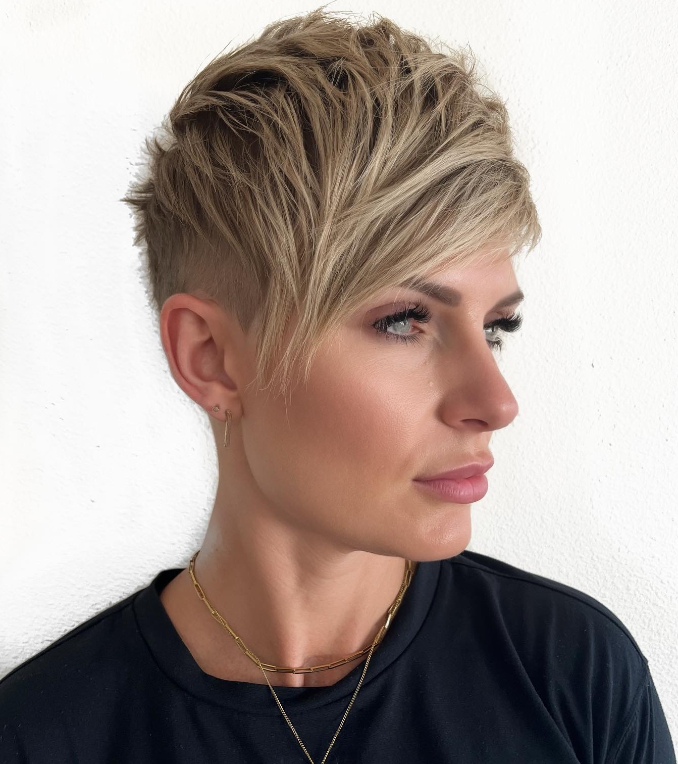Short Pixie with Asymmetrical Bang