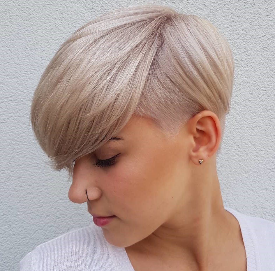 Pearl Blonde Pixie Undercut