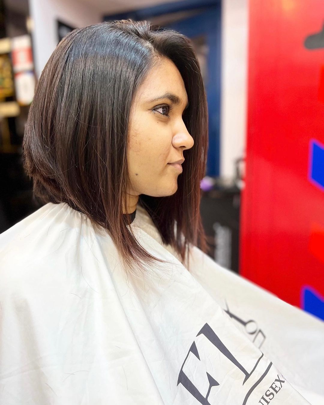 Inverted Bob with Reddish Hies