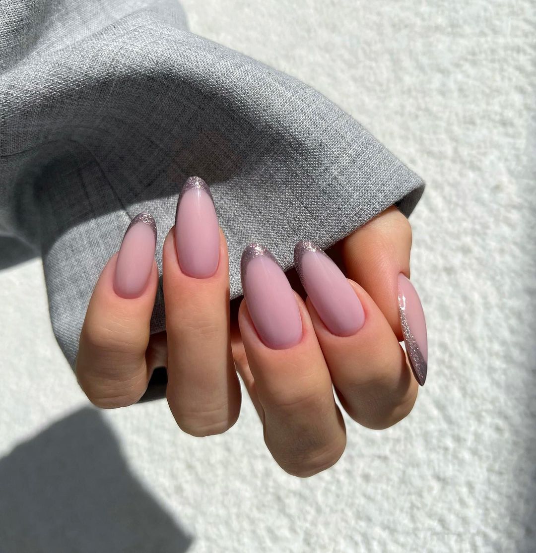 Natural Looking Gel Nails with French Nail Tips