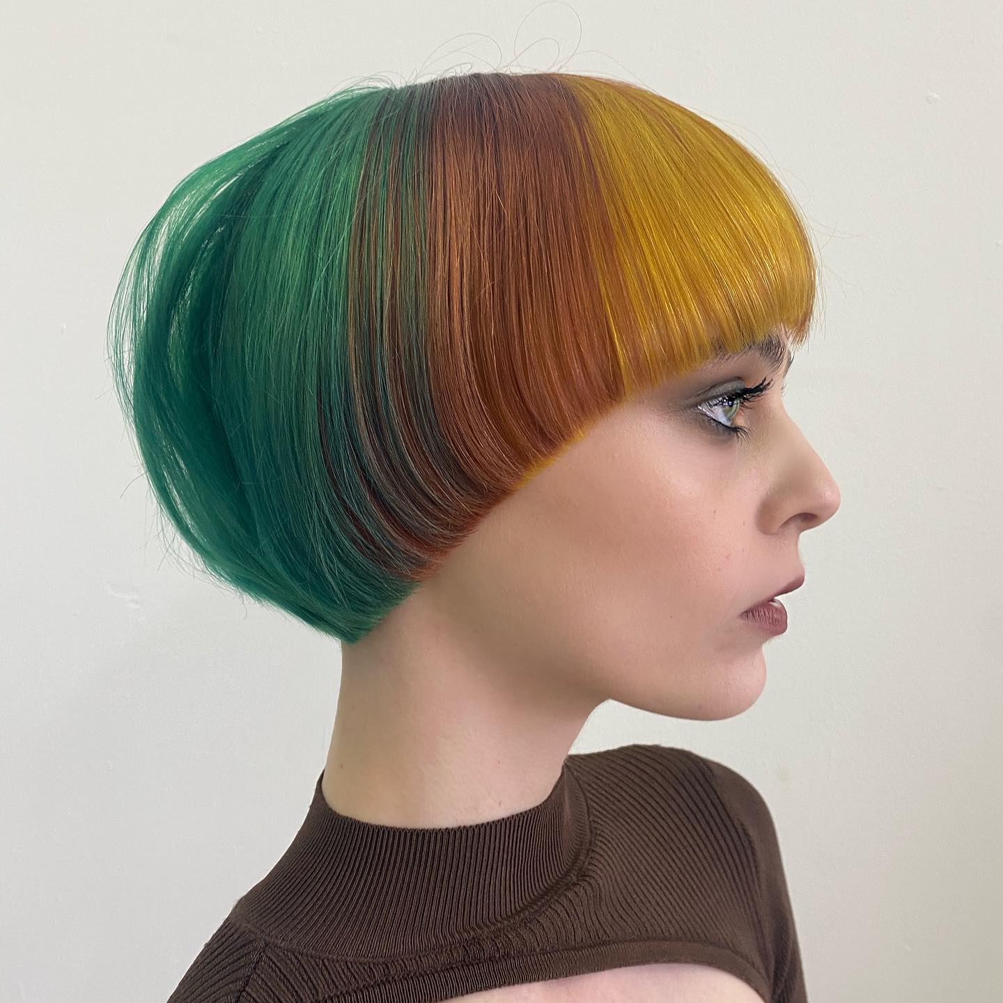 Rainbow Bowl Cut