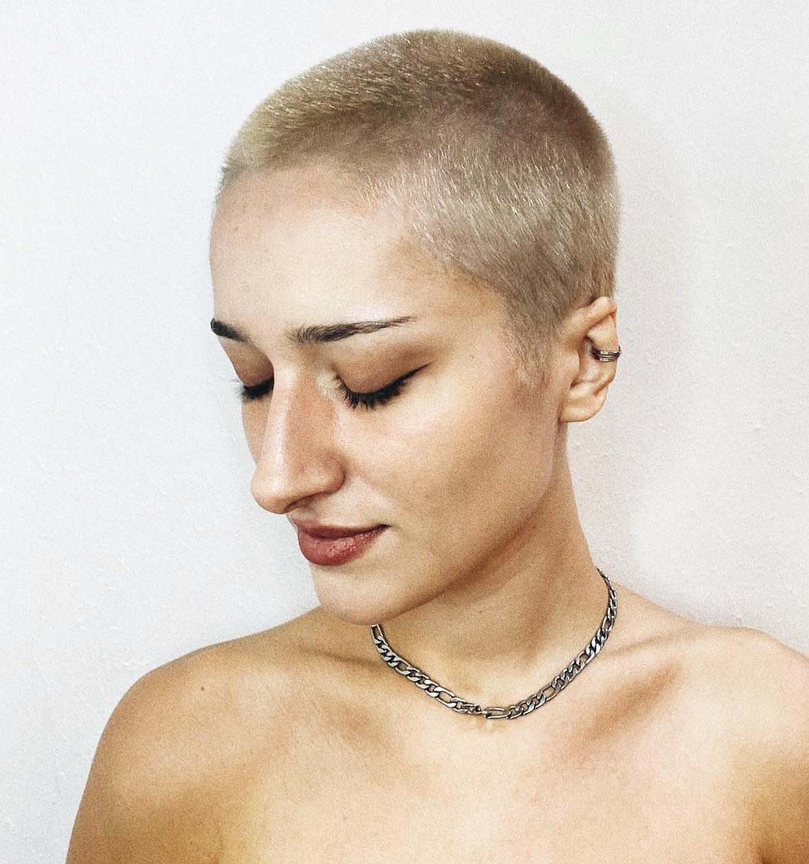 Classic Buzz Cut on Blonde Hair