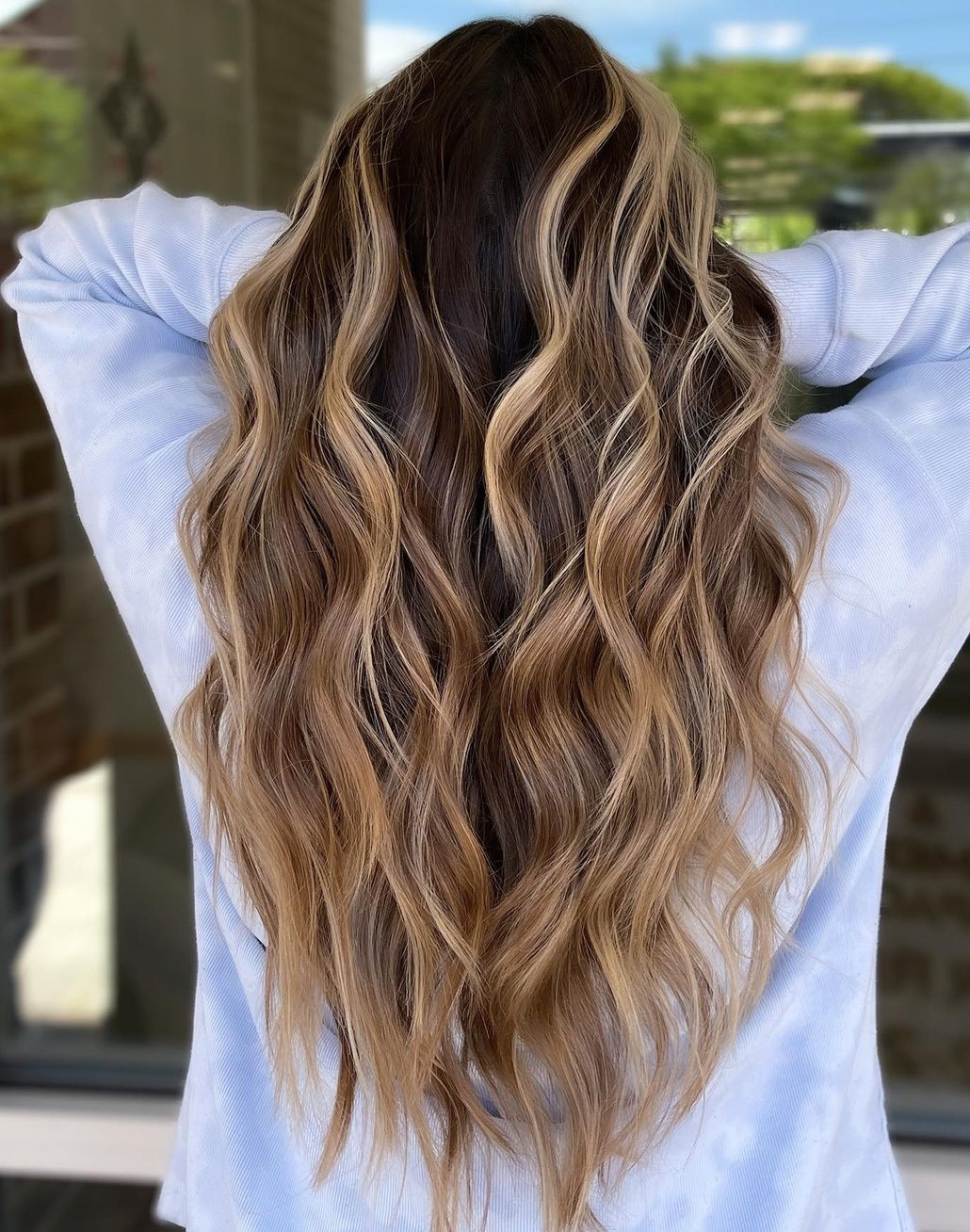 Dark Dirty Blonde on Wavy Hair