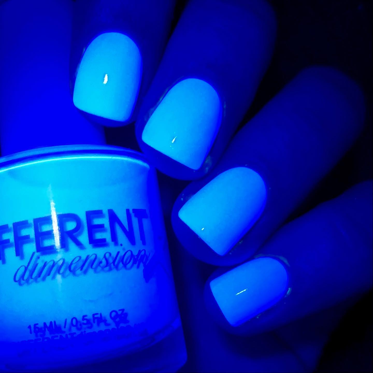 Short Glow-in-the-Dark Nails