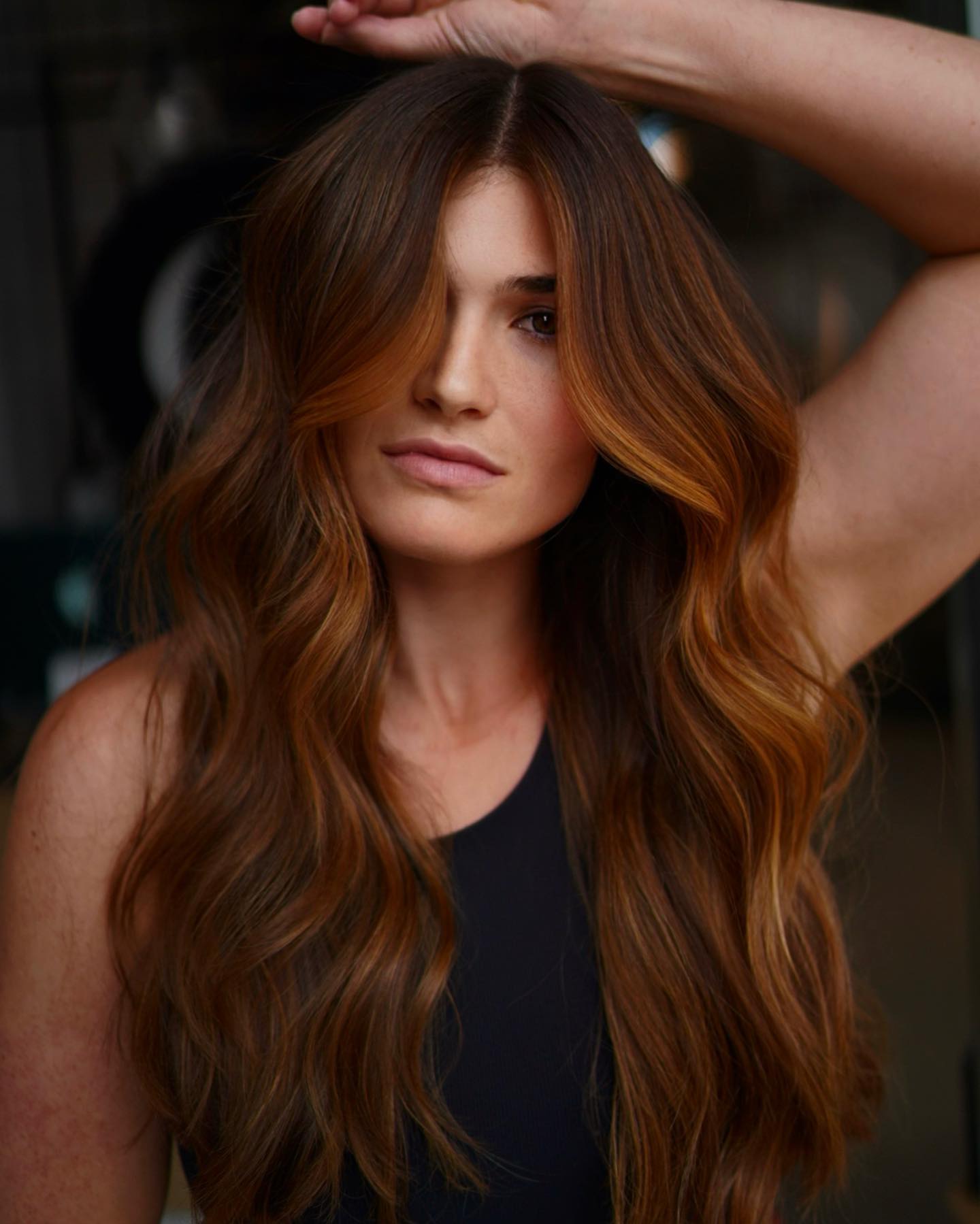 Long Brown Hair with Reddish Hue