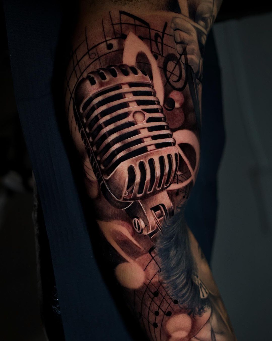 28 Unique Microphone Tattoo Ideas Not Just Vintage  Yona Marie  Yona  Marie Music