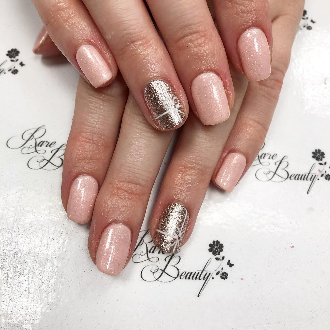 Subtle Pastel Christmas Nails