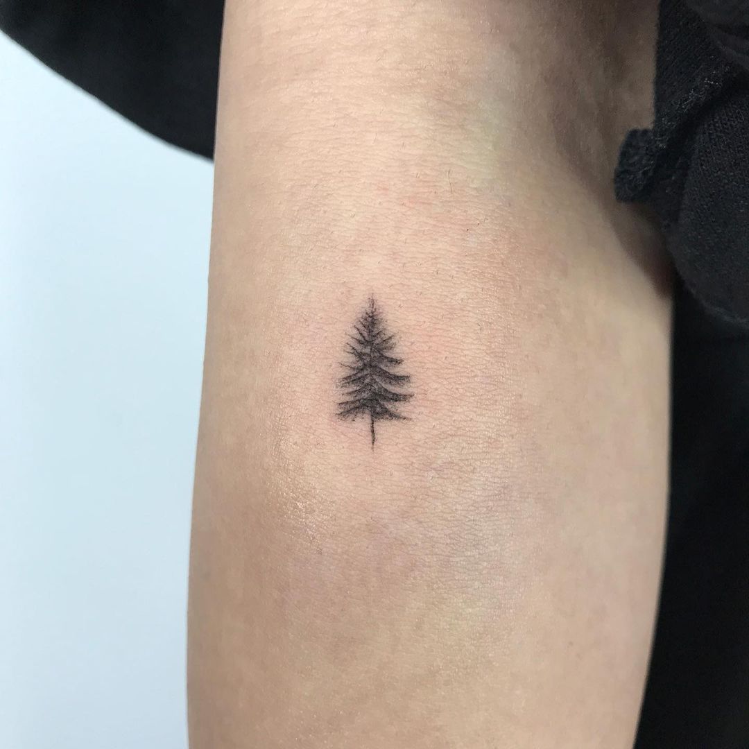 Peaceful Minimalist Nature Tattoo