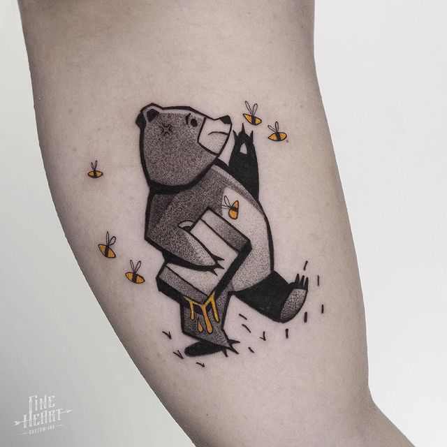 Tattoo With Bear