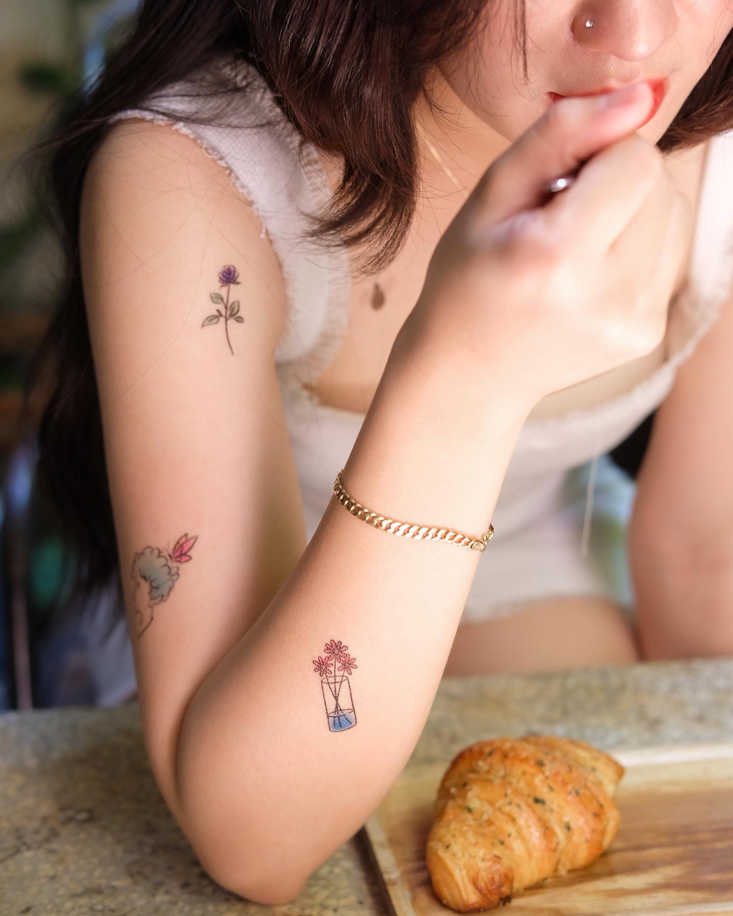 Cute Small Flower Temporary Tattoo