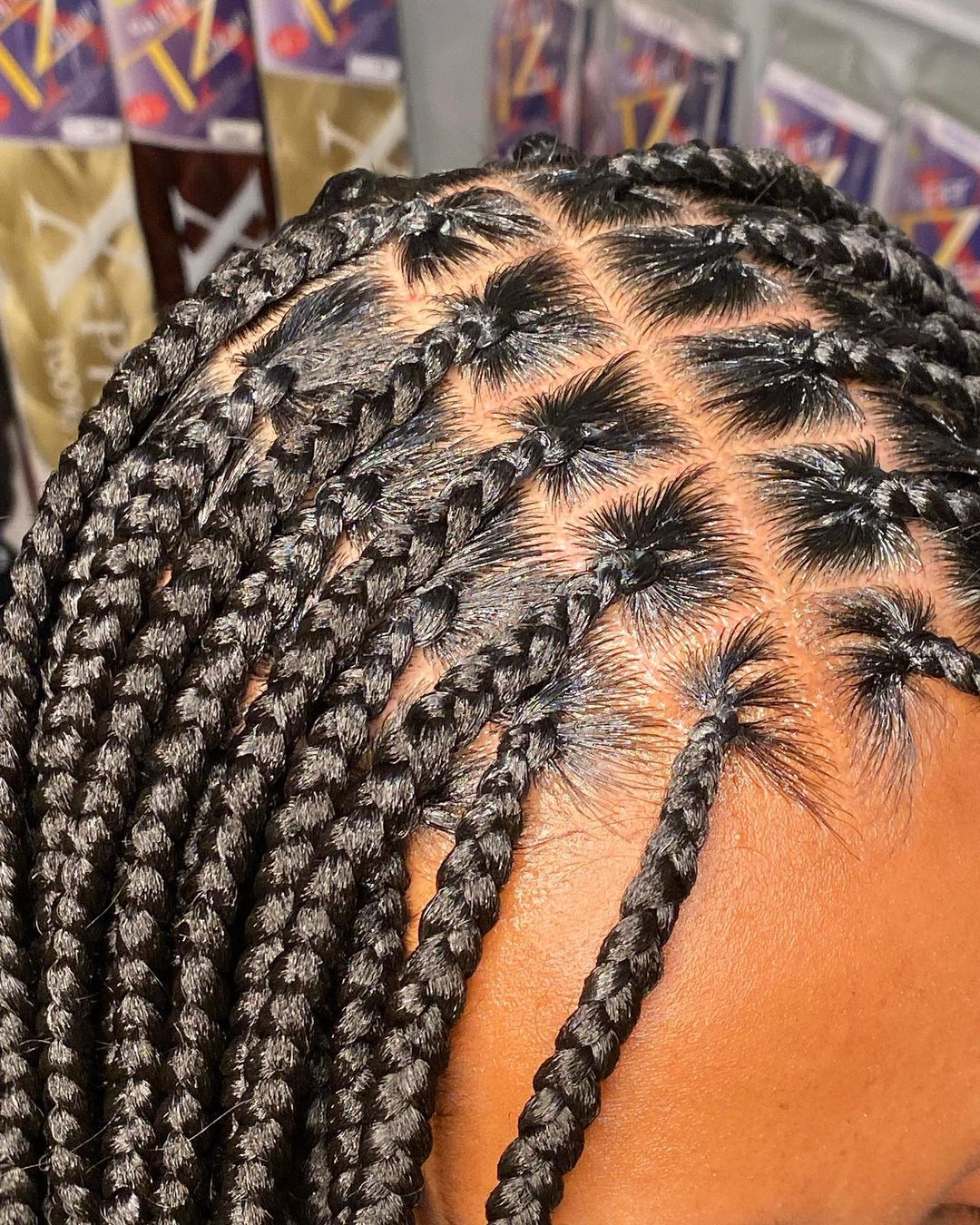 Versatile Small Knotless Braids