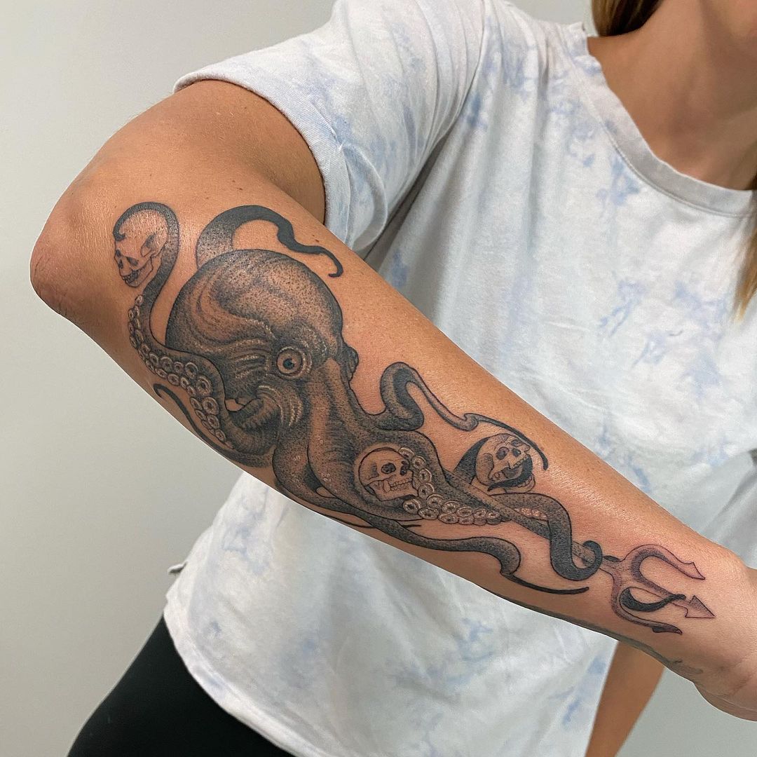 Tattoo With Octopus