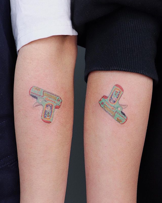 Angster Couple Tattoo Style For Rebellious Love