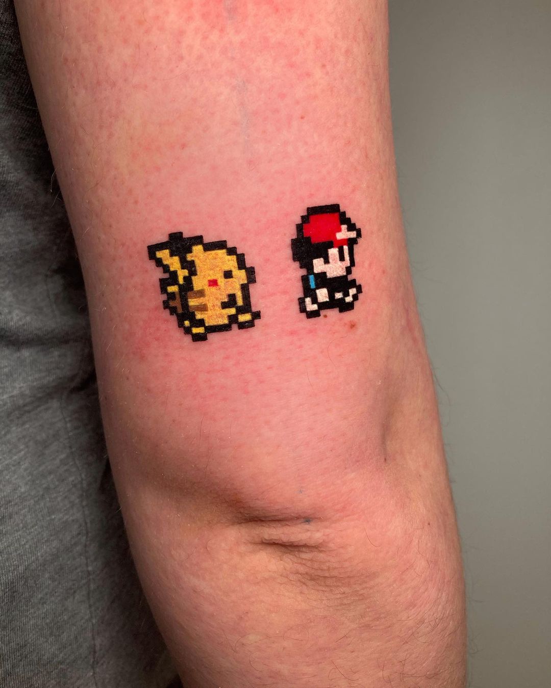 Iconic Minimalist Pokemon Tattoo