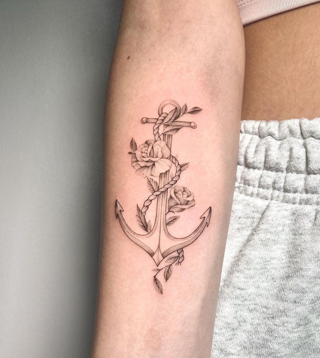 Tattoo With Anchor