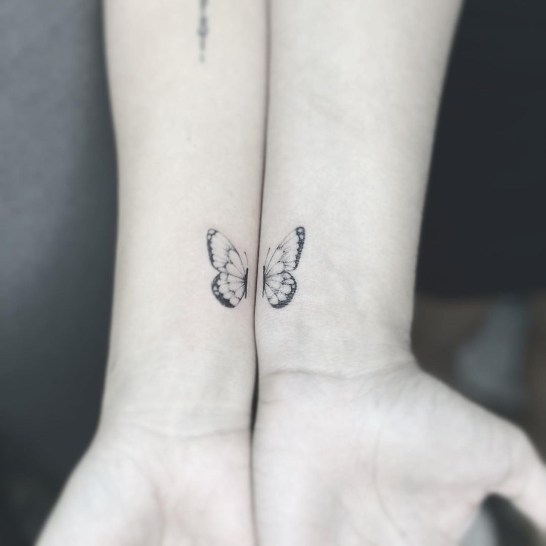 Creative Couple Tattoo Design And Cryptic Symbols