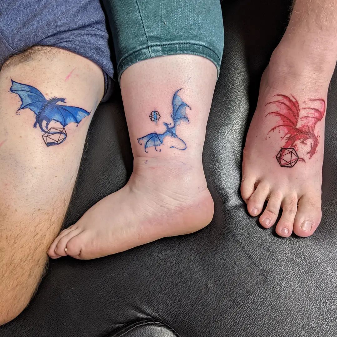 Gamer Couple Tattoos For Gamer Lovebirds