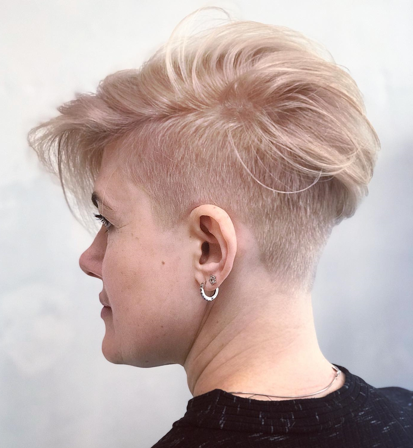 Edgy Undercut Blonde Hair