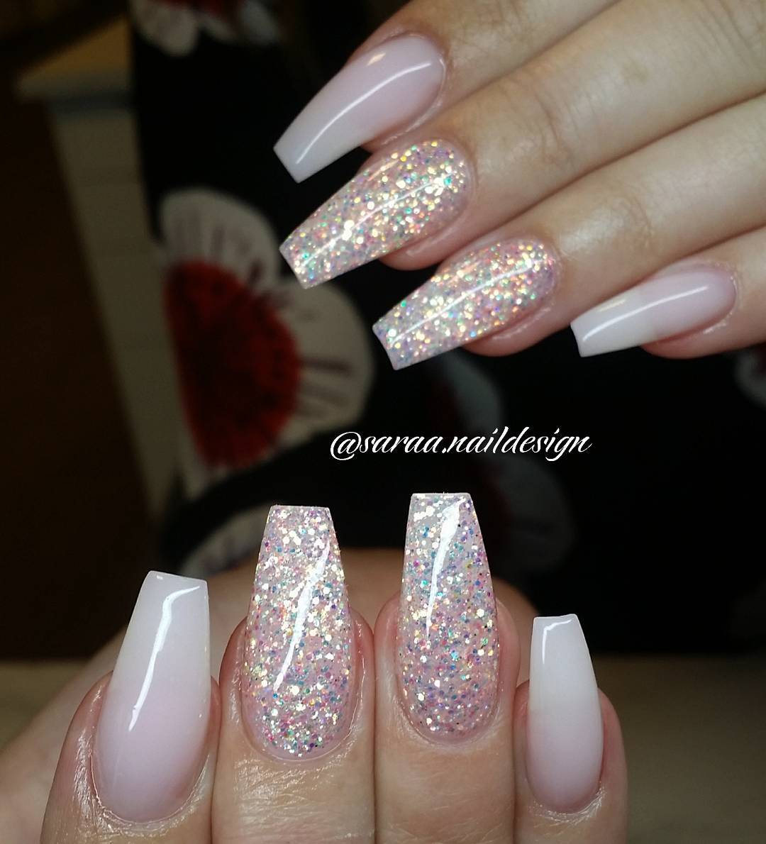 Glitter Ombre Nails