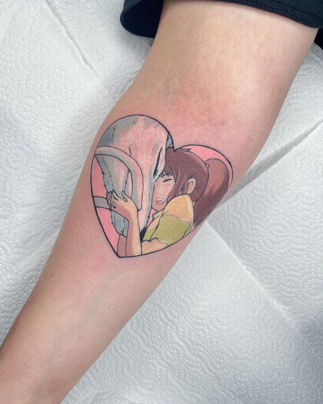 Minimalist Anime-inspired Tattoo