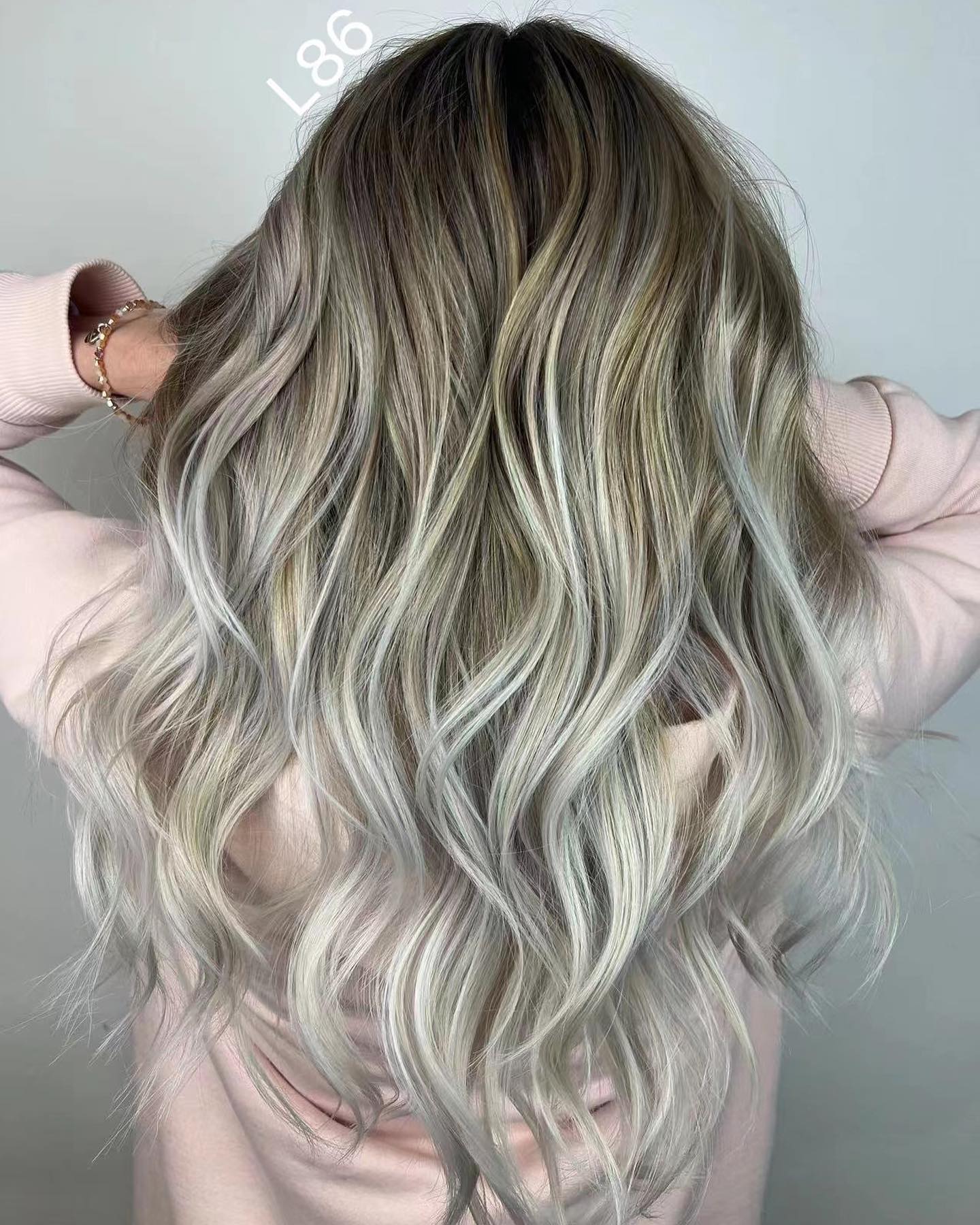 Long Hair with Natural Roots and Blonde Ends