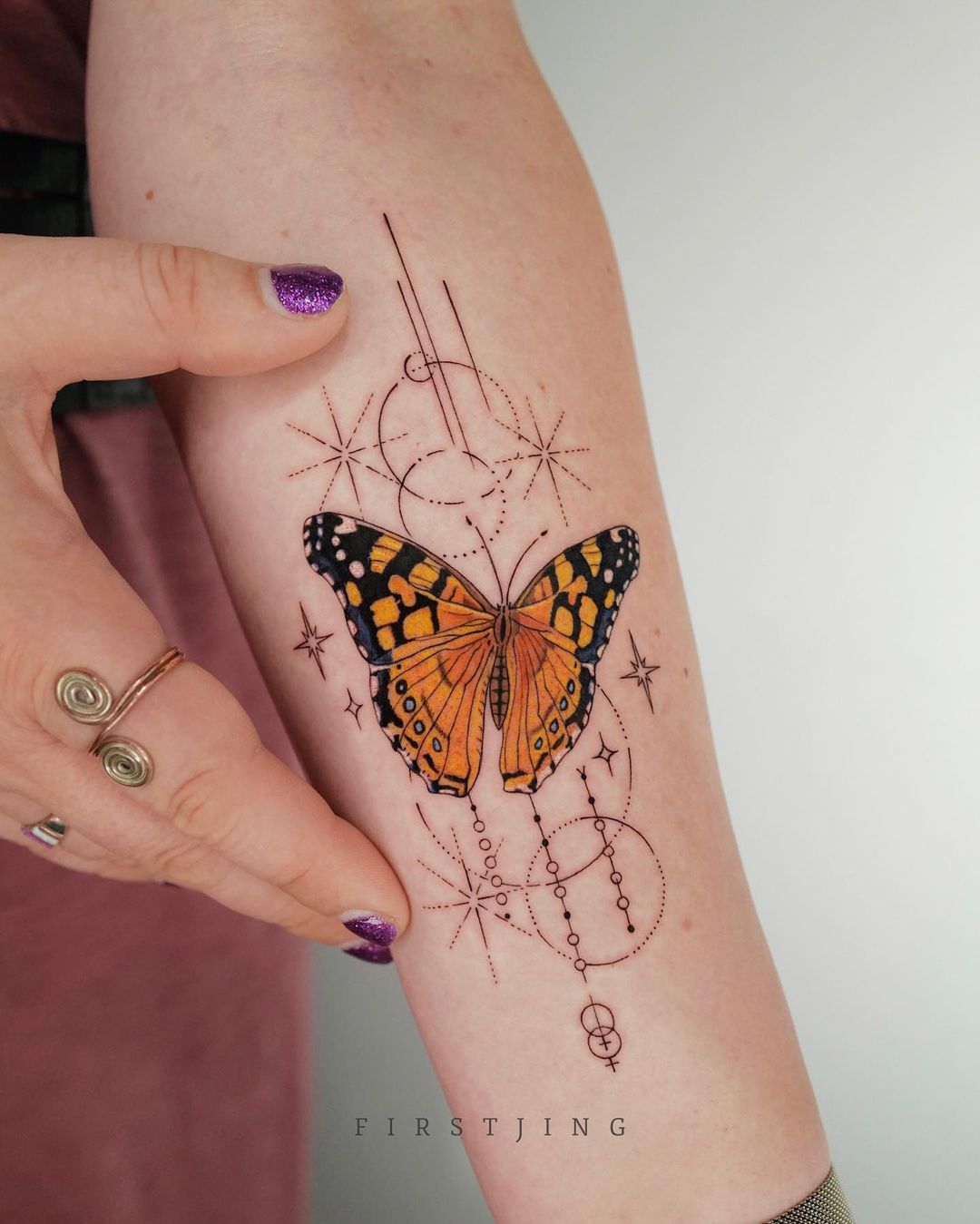 Monarch Butterfly Tattoo on Arm