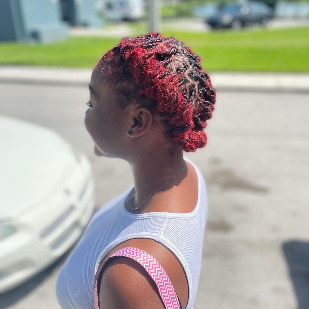 Dread Retwist Style With Cornrows