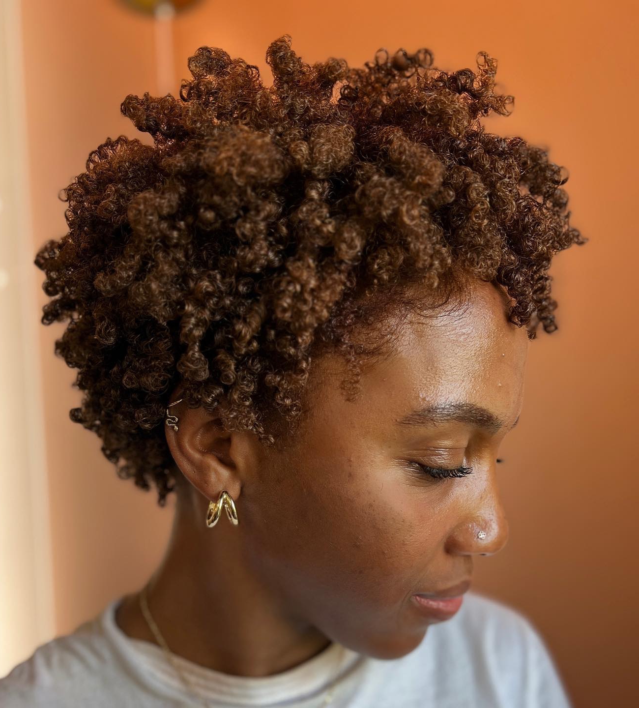 Curly Pixie Cut on Thick Hair