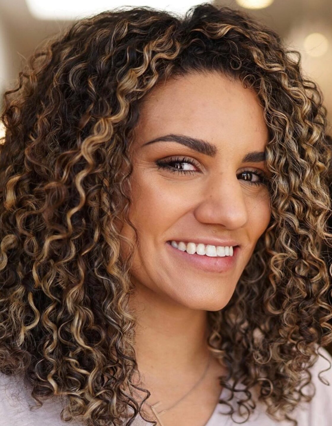 Angled Bob Haircut For Curly Hair