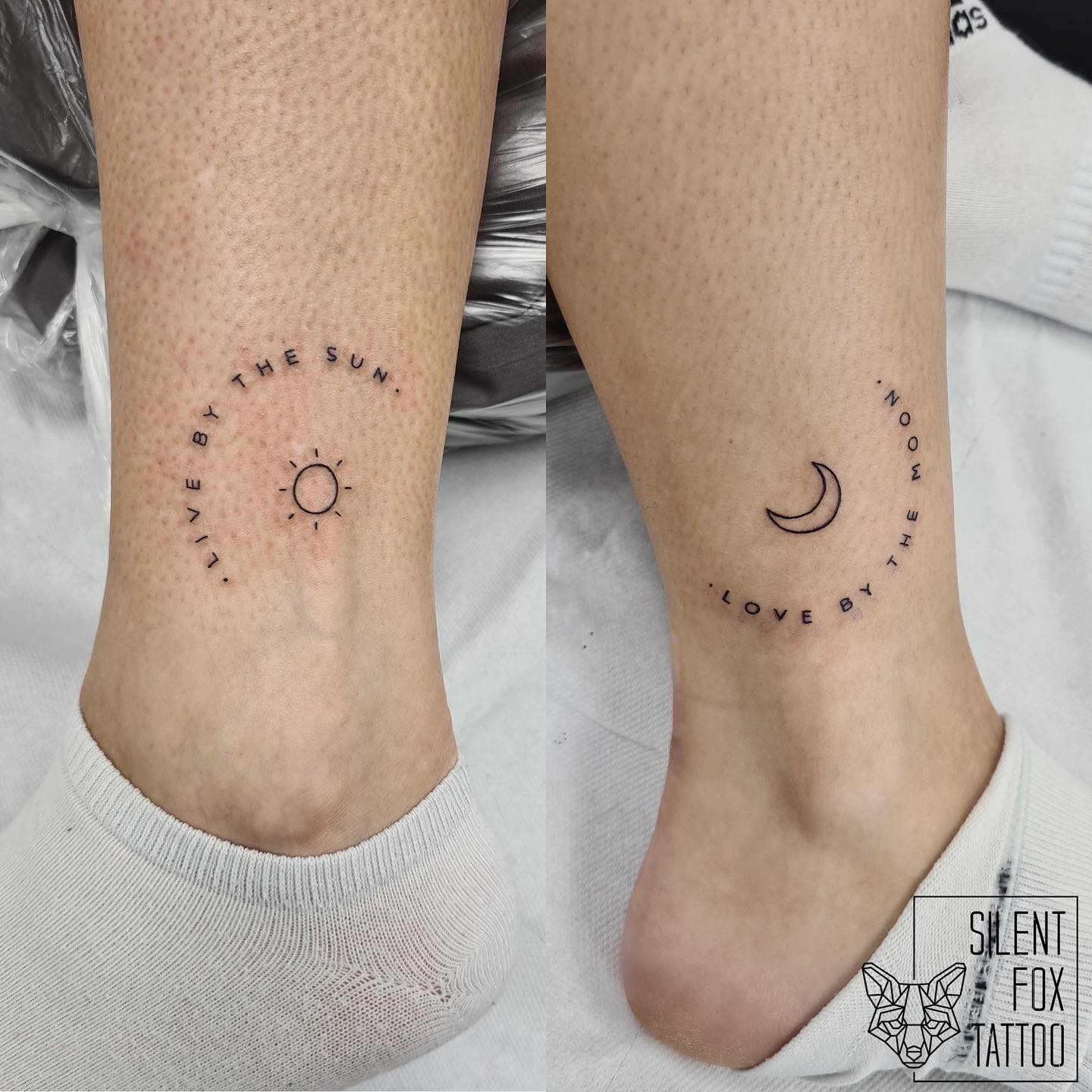 Mother & Daughter Quotes Tattoos on Ankle