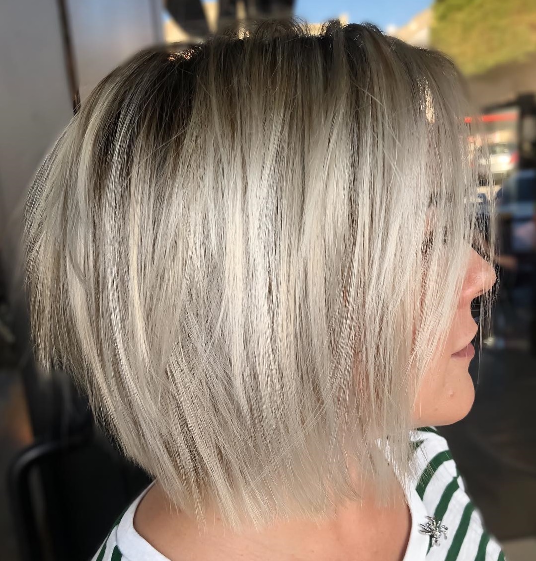 choppy razor cut bob