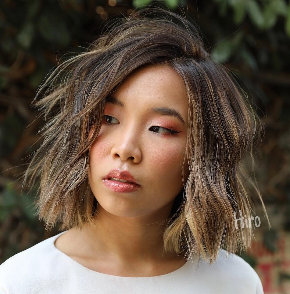 Asian Choppy Bob Cut