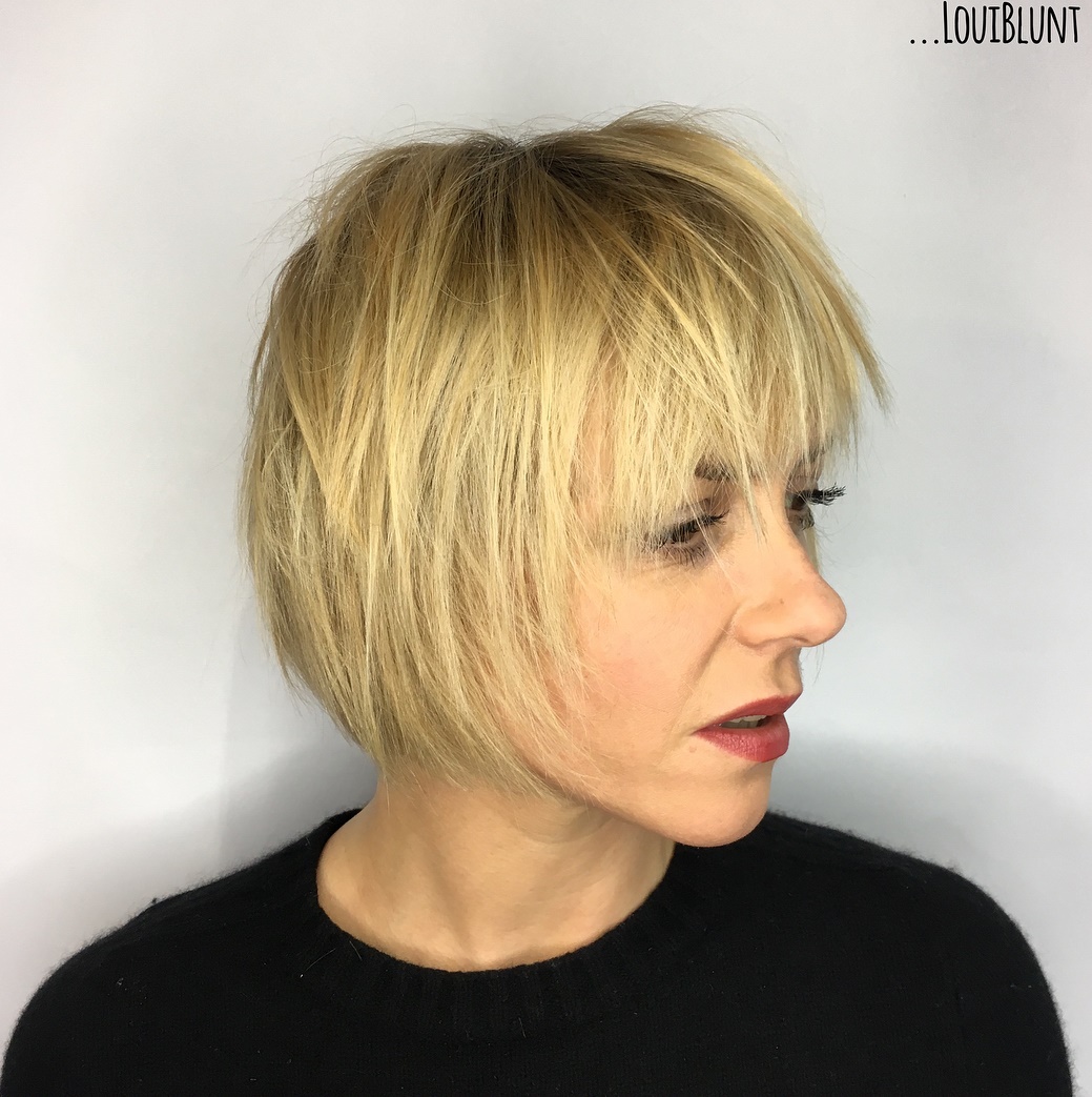 Sliced Chin-Length Bob For Fine Hair