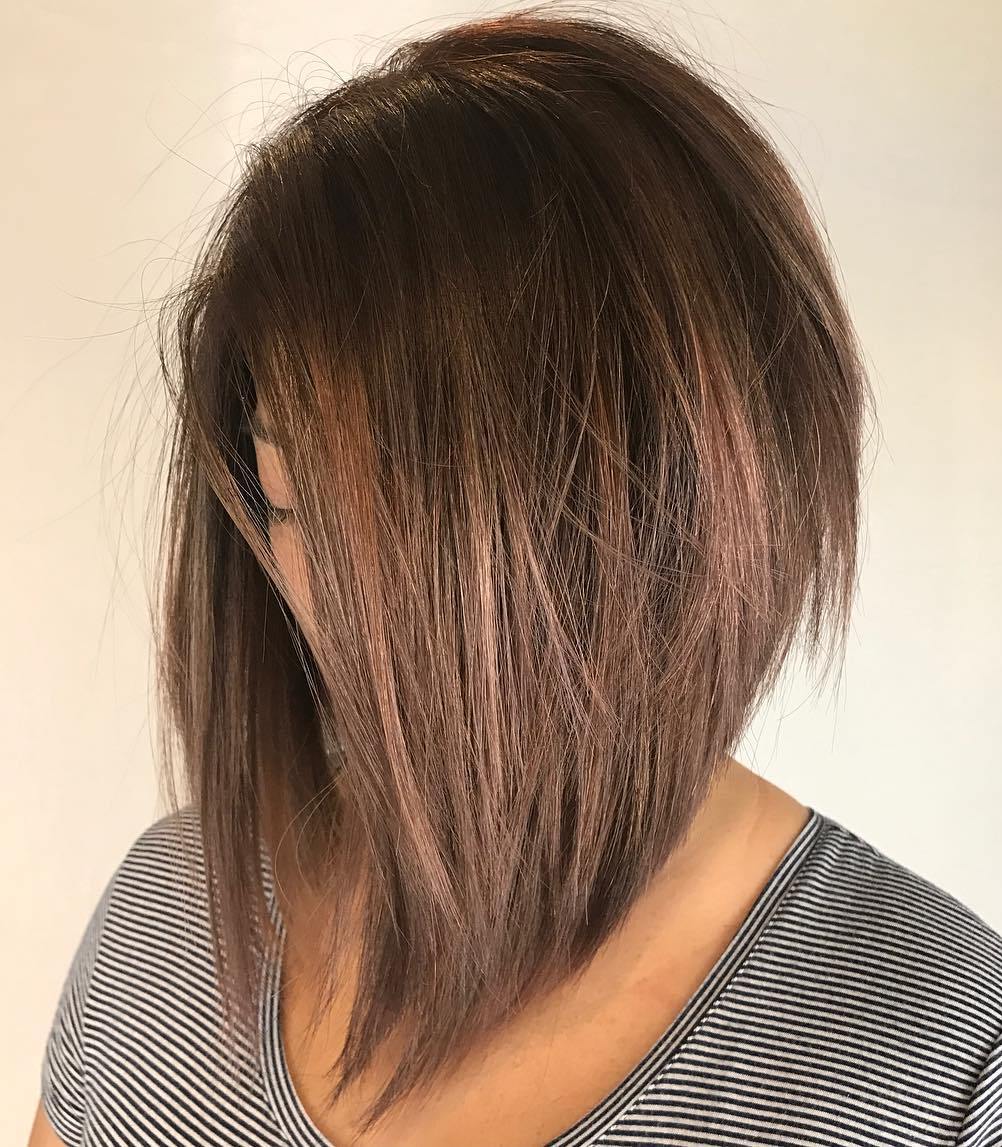 Razored Inverted Bob For Thick Hair