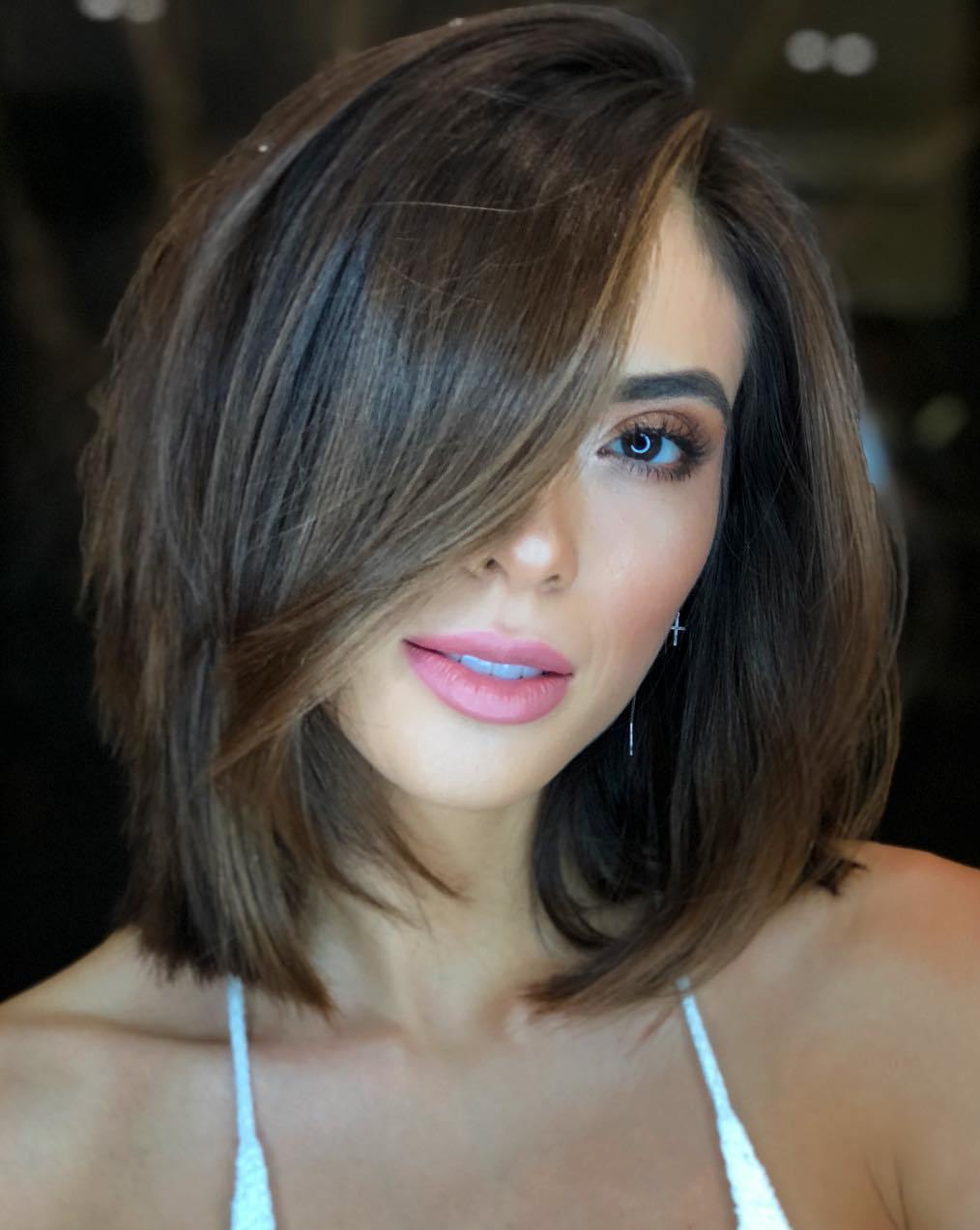 30 Modern Ways to Style a Long Bob with Bangs in 2023