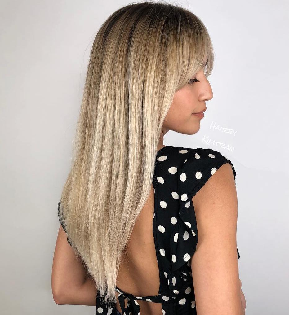 35 Instagram Popular Ways To Pull Off Long Hair With Bangs In 2020