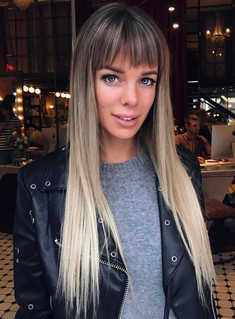 35 Instagram Popular Ways To Pull Off Long Hair With Bangs