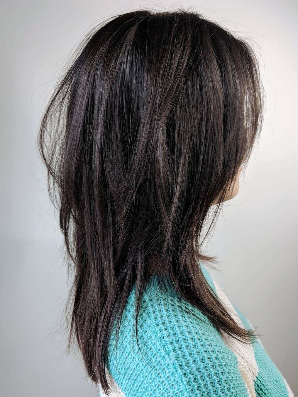 layered hair