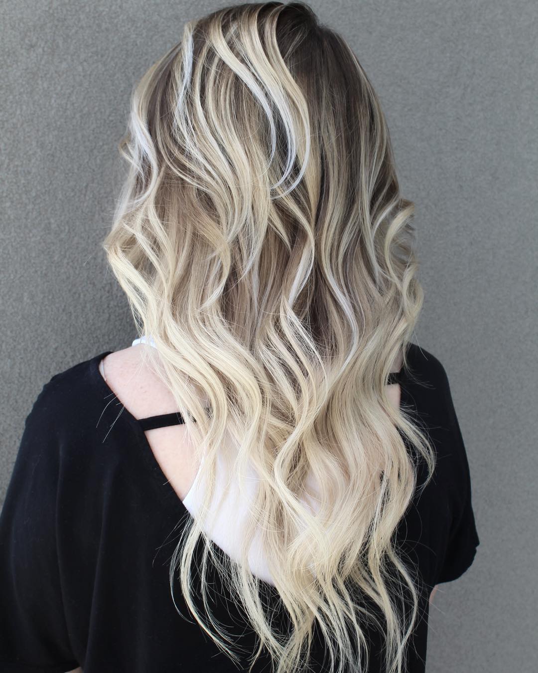 Blonde Balayage Hairstyle For Long Fine Hair