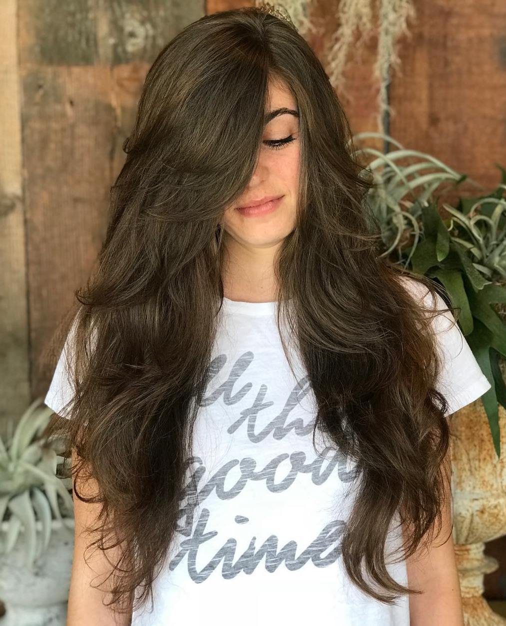 Extra Long Haircut With Blended Layers