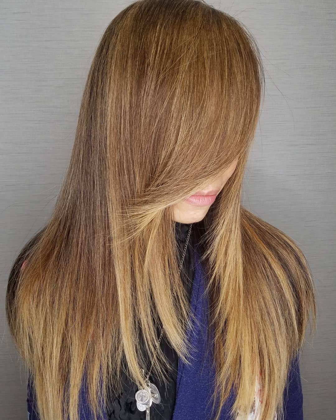 Long Haircut With Layered Ends For Straight Hair