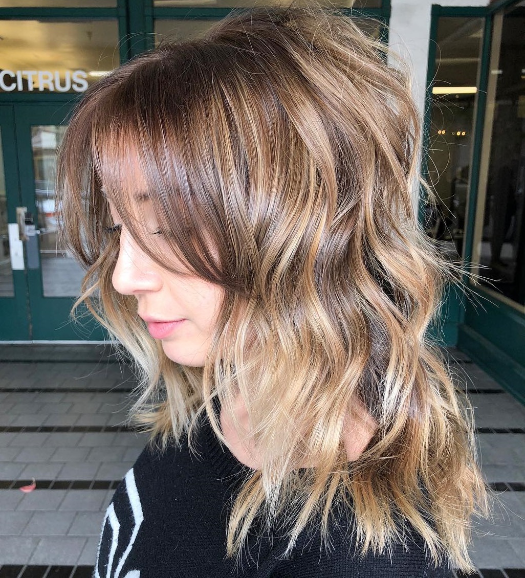 long layers medium hair