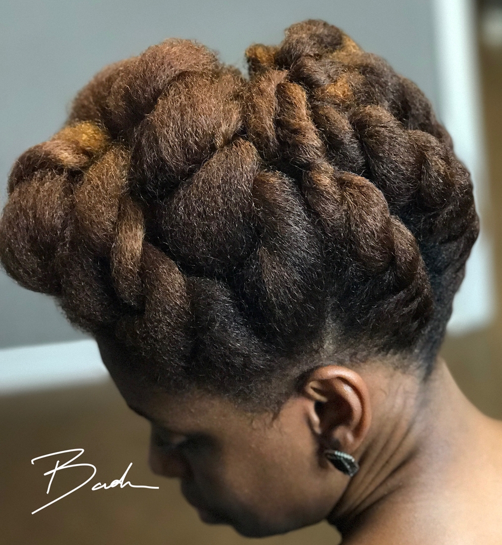 Prom Updo With Chunky Twists