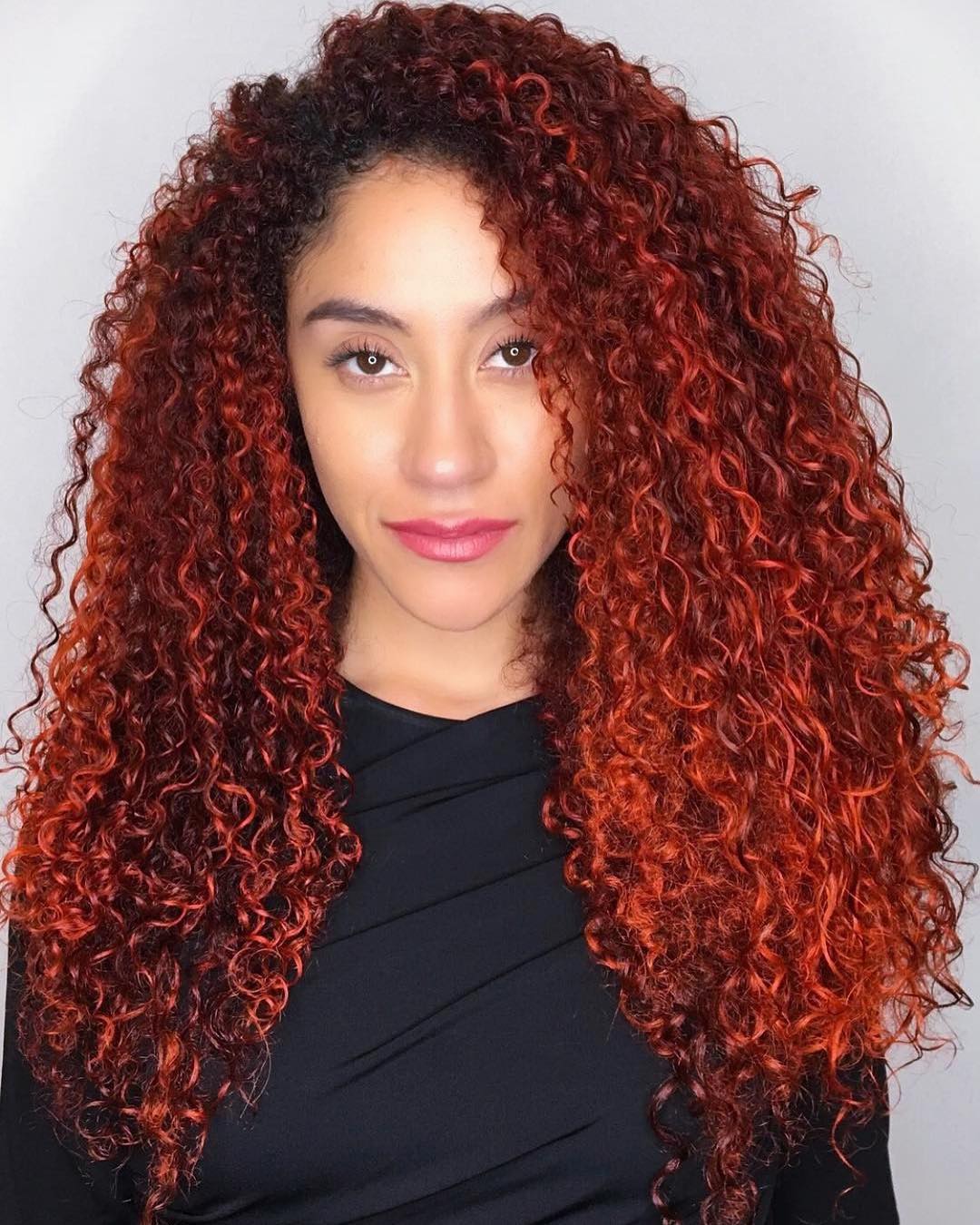 Long Curly Red Hairstyle