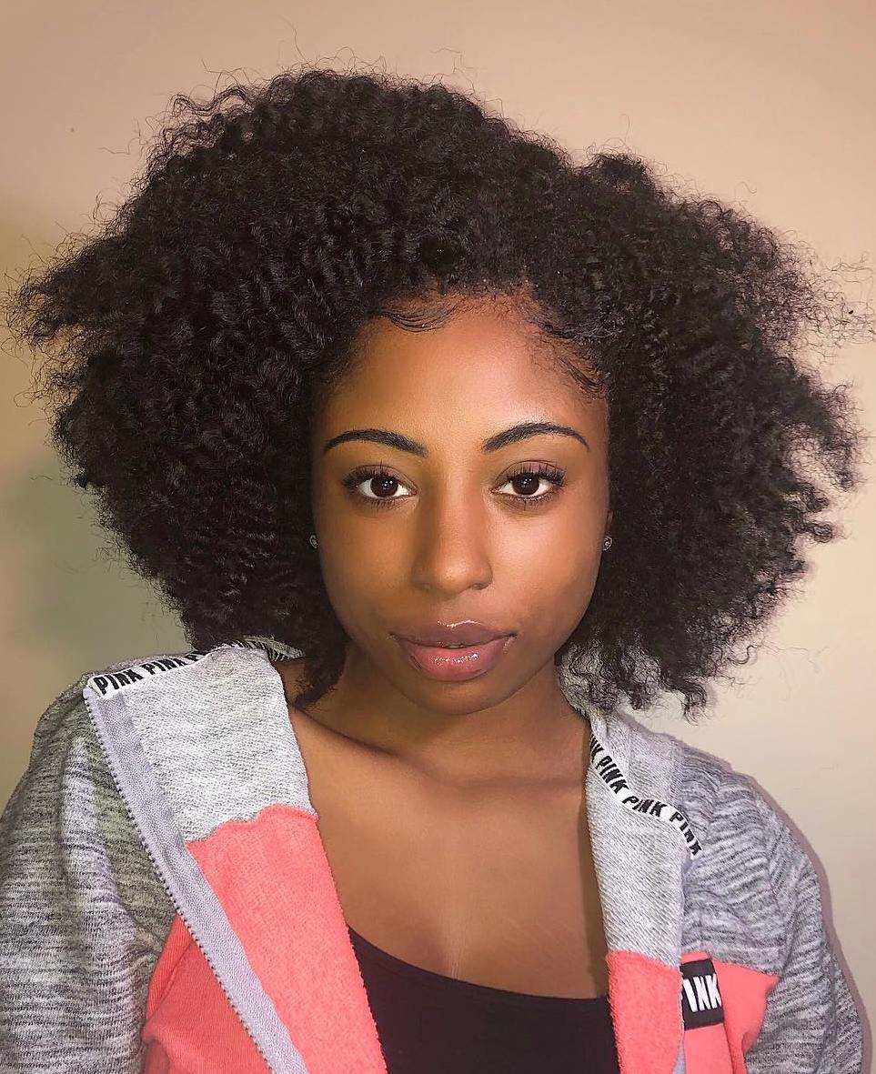 45 Classy Natural Hairstyles for Black Girls to Turn Heads ...