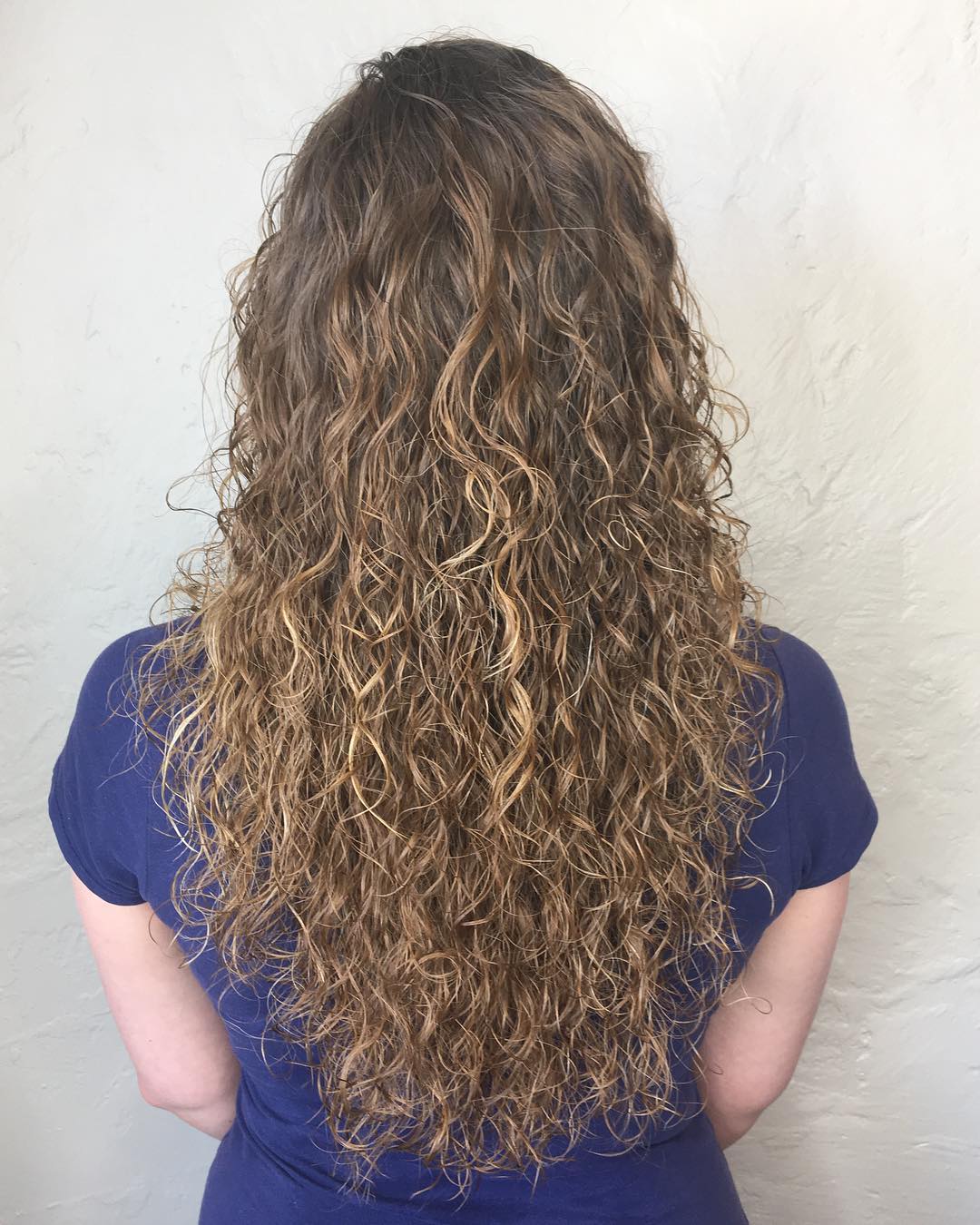 Fine Bouncy Perm Curls For Long Hair